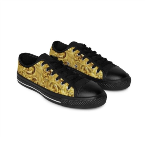 Stylish Gold Sneakers - Picture 2 of 2